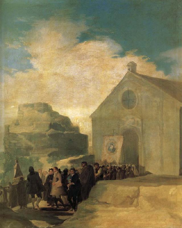 Francisco Goya Village Procession France oil painting art
